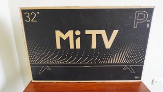 ¿Qué Viene en la caja del Xiaomi Mi TV P1 32quot L32M66ARP  UNBOXING [upl. by Ingham]