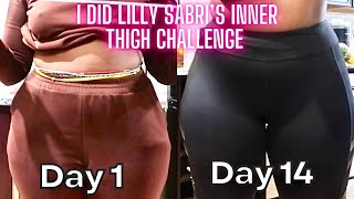 Slimmer Thighs IN 14 days I DID THE SLIM THIGH WORKOUT BY LILLY SABRI [upl. by Buckler]