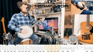 The Terminator Theme  TABS  Bluegrass Banjo cover [upl. by Nilat205]