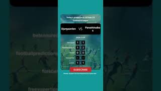 Djurgaarden vs Panathinaikos Today Prediction football predictions bettingtips [upl. by Yawnoc]