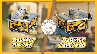 Dewalt Table Saw Showdown DW745 vs DWE7480  Which One is Right for You [upl. by Jeddy]