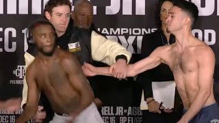 Chris Colbert amp Rayo Valenzuela almost COME TO BLOWS Before Fight • FULL WEIGHIN amp HEATED FACE OFF [upl. by Afra]