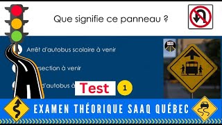 2024 Examen théorique saaq Québec  Sécurité routière au Canada test 1 [upl. by Asile]