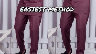 How I made SOKOTO  NATIVE TROUSER with elastic band for a little boy [upl. by Aric]