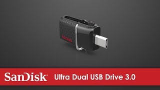 Sandisk Ultra Dual Drive USBC and USBA Flash Drive Review  Memory Zone app overview [upl. by Etnasa515]