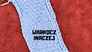 WZÓR WARKOCZA NA DRUTACH🧶 WZÓR DO KOLEKCJI [upl. by Ahseila]