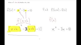 Finding fxh  fx [upl. by Senzer]