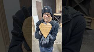 White amp Red Oak HEART woodworking wood love heart woodwork carpentry craft crafts artwork [upl. by Ameg]