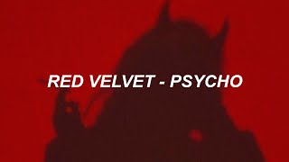 Red Velvet 레드벨벳 Psycho Easy Lyrics [upl. by Ingalls]