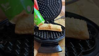 Waffled APPLE PIE from McDonald’s asmr shorts [upl. by Yendis]