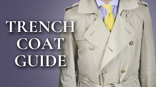 Trench Coat Guide  How To Wear amp Buy A Burberry or Aquascutum Trenchcoat [upl. by Ahsatsan176]