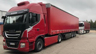 Truck driving IVECO Stralis XP 480 details LKW Test Iveco Cursor11 ZFtraxon deutschenglish [upl. by Eilime]