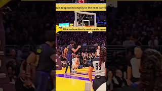 Anthony Davis Overthrows Aldama After Heated Dunk Lakers vs Grizzlies nba [upl. by Gawlas]