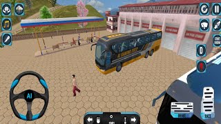 Coach Bus Driving Bus Game Discovering New Cities in Bus Simulator 3D Android GamePlay [upl. by Attehcram873]