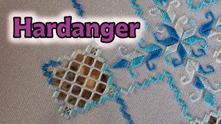 Hand embroidery techniques tutorial  Hardanger tutorial for beginners step by step [upl. by Nnylarac555]