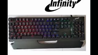 Teclado Mecânico Mxtk350n Black Blue Rgb umboxing [upl. by Nnyrat]