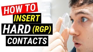 How To Put Hard Contact Lenses In  Doctor Eye Health [upl. by Akinyt]