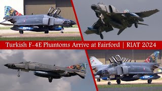 Turkish F4E Phantoms Arrive at RAF Fairford  RIAT 2024 [upl. by Lore968]