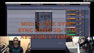 How to Sync Korg SQ1 with Abletons tempo [upl. by Akimahc161]