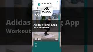 Adidas Training App Workout Creator shorts adidas workout [upl. by Lemuela]