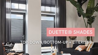 Luxaflex® Duette® Shades TopDownBottomUp met LiteRise® en PowerView® Automation [upl. by Albemarle446]