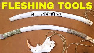 How to Make Primitive Fleshing Tools [upl. by Ariad]