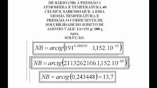 O COEFICIENTE DE SOLUBILIDADE DO NITRATO DE BÁRIO É LEI BRASILEIRA [upl. by Eiramnna]