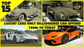 Top 15 Luxury Cars Only Billionaires Can Afford 1960s Vintage [upl. by Jarid]