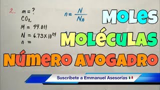 Moles y Moléculas Número de AVOGADRO [upl. by Kcirddehs863]