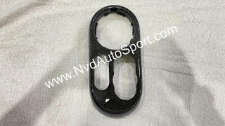 Mini F55 F56 Lci2 Carbon fiber gear shift panel from NVD Autosport [upl. by Derfnam]