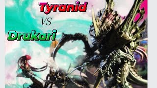 Drukari Vs Tyranid Battle Report VS Worhammer40k [upl. by Laurent]