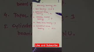 How know bearing type on number 🔴 bearing identification 🔴 bearing skf fag bearing shorts [upl. by Esbenshade]