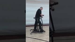 Paraplegic walks again in WalkStander Sport exoskeleton [upl. by Radley]