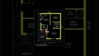 900 sqft house plans housedesign houseplan homedesign shorts interiordesign floorplan home [upl. by Corney]