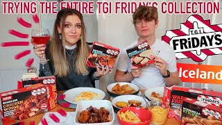 WE TRIED THE ENTIRE TGI FRIDAYS COLLECTION MukBang 🍟 [upl. by Oalsinatse869]