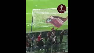 Salernitana  Bari gemellaggio in campo tra gli Ultras [upl. by Davison579]