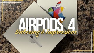 Airpods 4 Unboxing  Active Noise Cancellation and First Impressions [upl. by Litnahs]