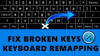 Fix broken keyboard keys by remapping easy fix [upl. by Silin]