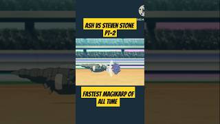 Ash vs Steven stone pt2 🔥🤘🤘Pokemon journeys pokemon shorts [upl. by Sillig]