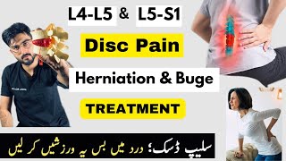 L4L5 amp L5S1 Disc Bulge amp Herniation Treatment at Home  No Surgery [upl. by Petrick]