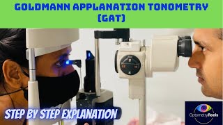 Tonometry  Goldmann Applanation Tonometry  IOP optometryreels [upl. by Dupin]