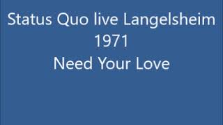 Status Quo live Langelsheim 1971 Umleitung [upl. by Nylek]