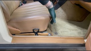 Lubricating Old Mercedes Manual Seat Tracks What a Difference [upl. by Jaymee783]