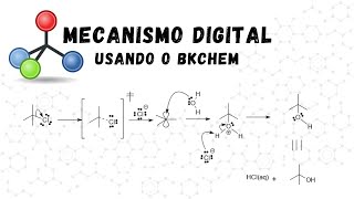 Mecanismo digital usando o BKChem [upl. by Basilius225]