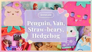 ✨SHOWCASE✨ Polly Pocket Snow Sweet Penguin Seaside Puppy Ride StrawBeary Patch Hedgehog Coffee [upl. by Mariejeanne]