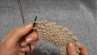 Picot Maschen abketten  Picot Cast off  Stricken lernen  Learn how to knit [upl. by Krute357]