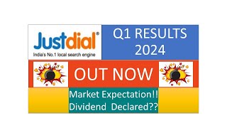 JUSTDIAL  JUST DIAL Q1 RESULTS  JUST DIAL QUARTERLY RESULTS  JUST DIAL DIVIDEND  JUSTDIAL RESULT [upl. by Toby]