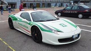 La Ferrari 458 della POLIZIA LOCALE in AZIONE [upl. by Denyse]