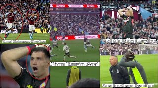 Aston Villa Players And Fans Reaction To Jhon Durán Rocket vs Everton [upl. by Enilrek]