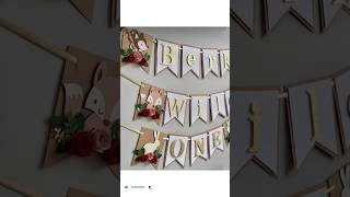 How to Make Banners at home for party decoration 🎉  DIY banners youtubeshorts diycrafts [upl. by Pessa]